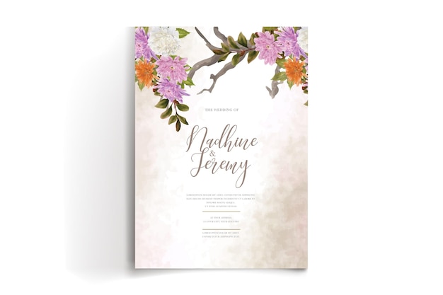 WATERCOLOR WEDDING INVITATION