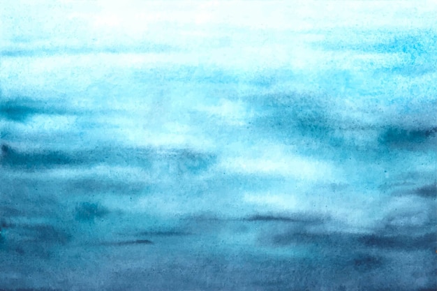 Watercolour ocean blue  waves background