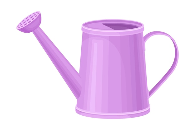 Watering Can as Garden Tool for Pouring Plants Vector Illustration