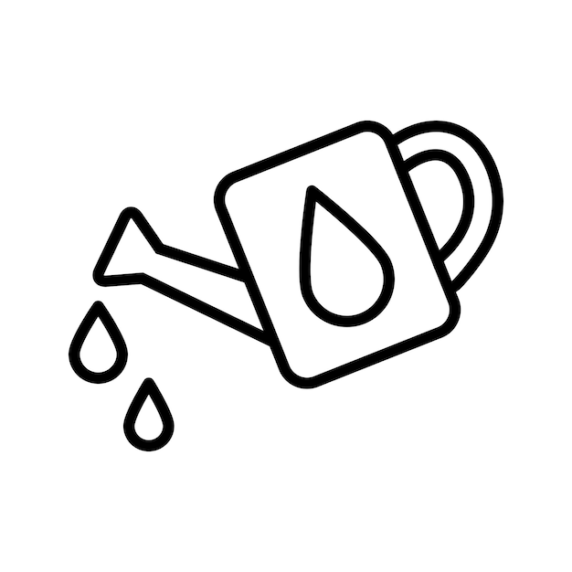 watering can icon design vector template