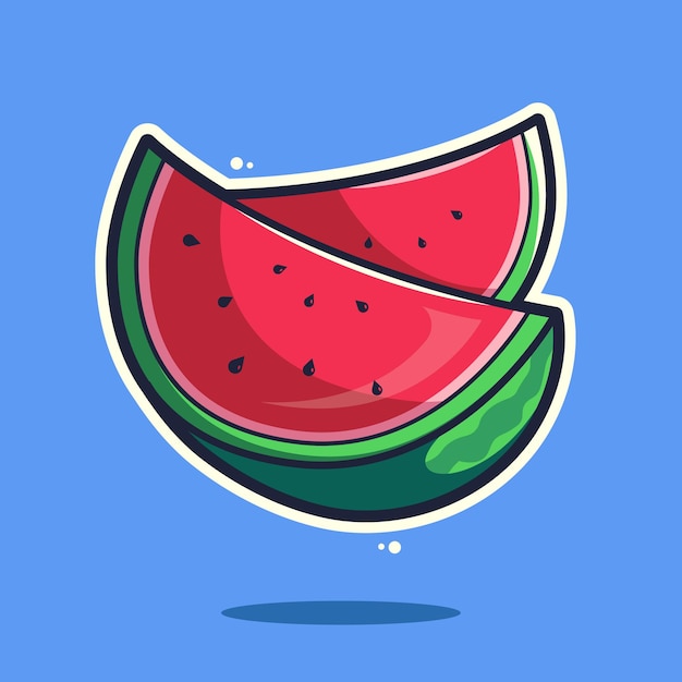 Watermelon art illustration