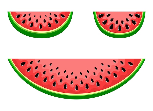 Watermelon fruit vector design illustration isolated on white background