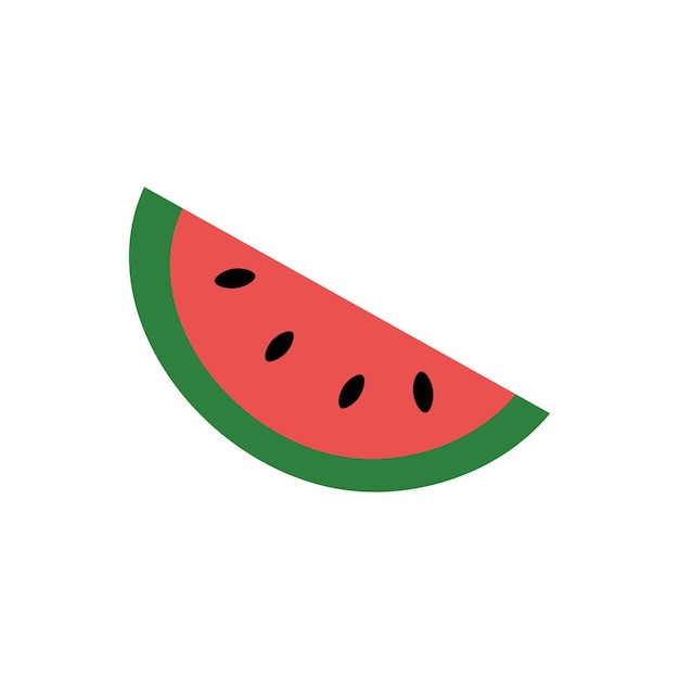 Watermelon fruit vector object isolated