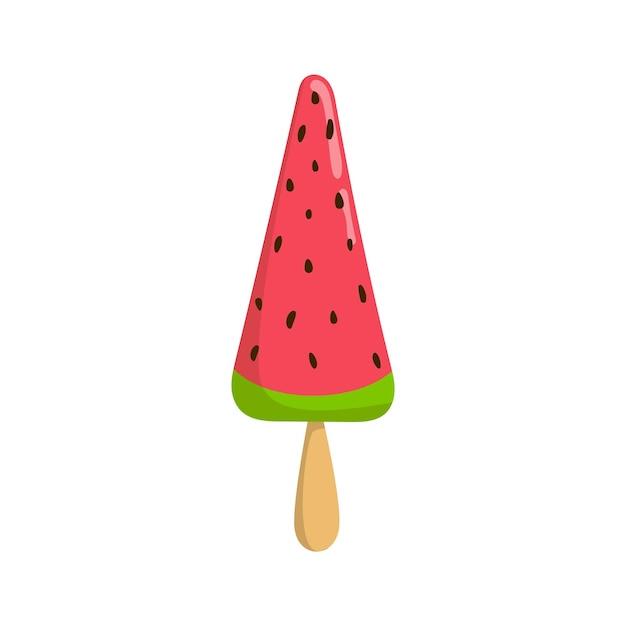 Watermelon ice cream vector