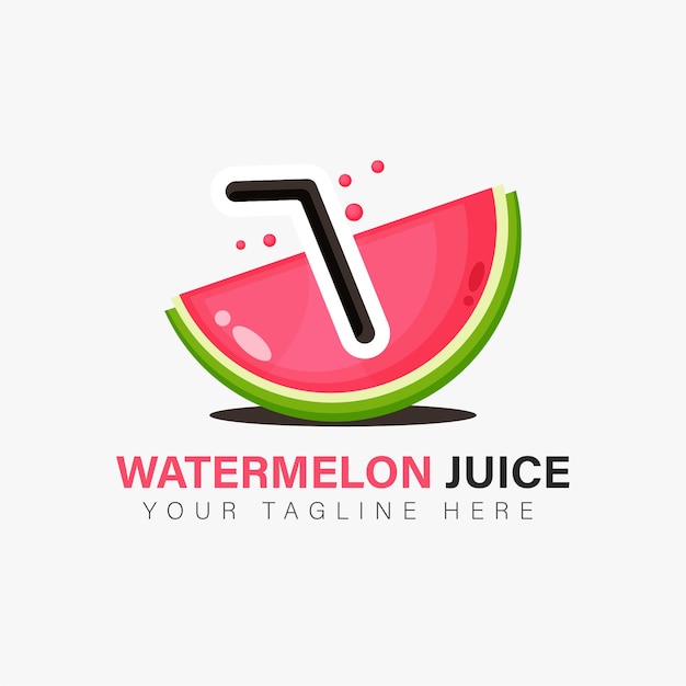 Watermelon juice logo design