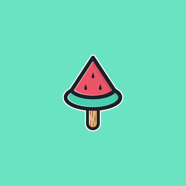 watermelon modern illustration