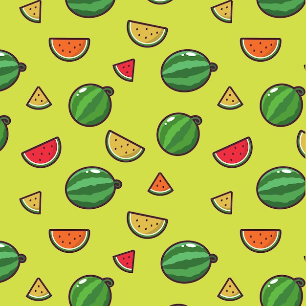 Watermelon Pattern Background