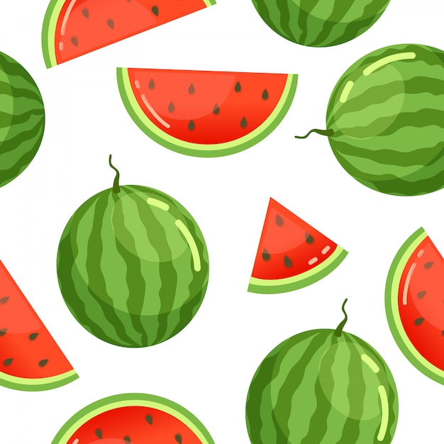 Watermelon pattern seamless