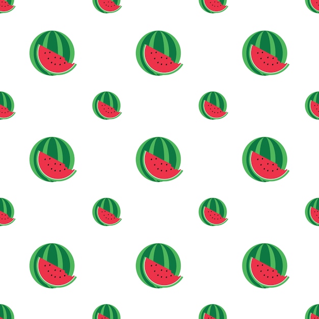 Watermelon pattern. Vector Illustration