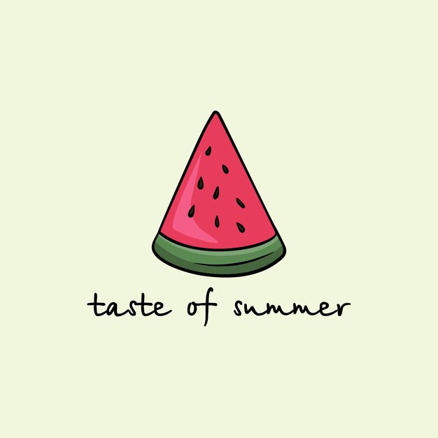 Watermelon slice illustration