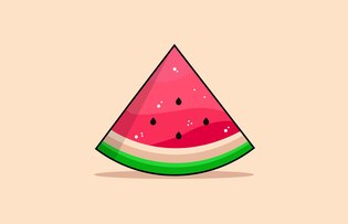 Watermelon cartoons