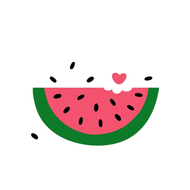 Watermelon with color tone of green and pink Creative and Modern design