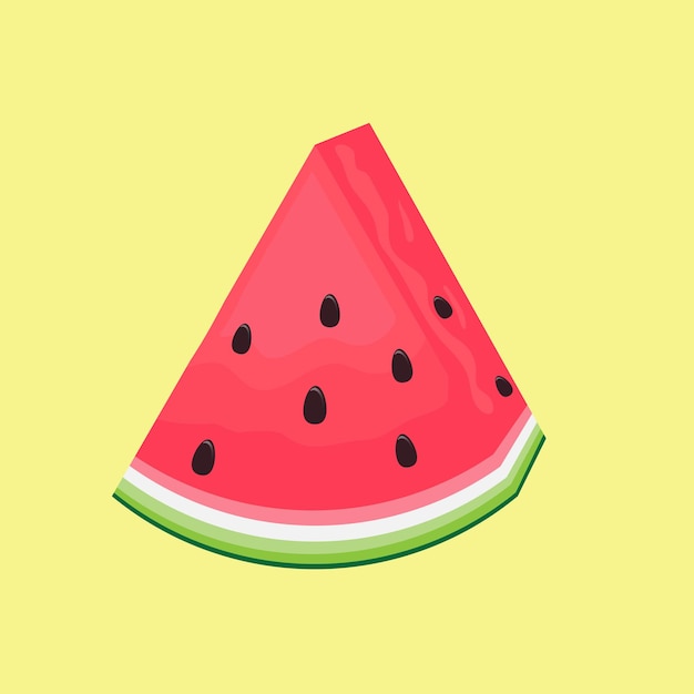 Watermelon  on yellow background Baby background for fabric textile