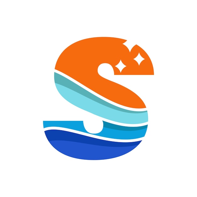 Wave Alphabet S Logo