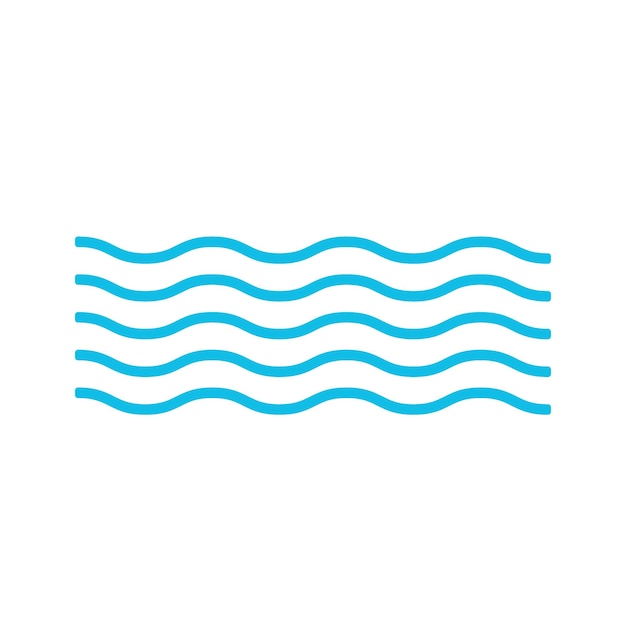 Wave icon sea Vector illustration