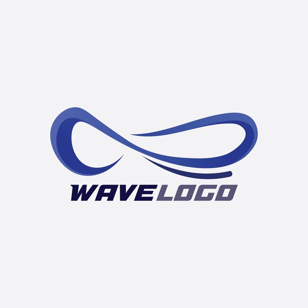 Wave icon and water drop vector illustration design logo business