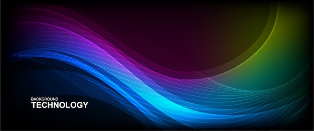 wave line background with smooth shape.