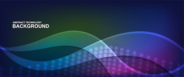 Wave line background with smooth shape