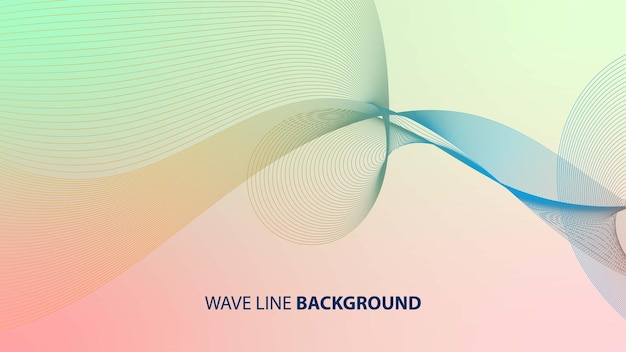 Wave Line Background