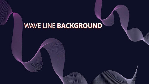 Wave Line Background