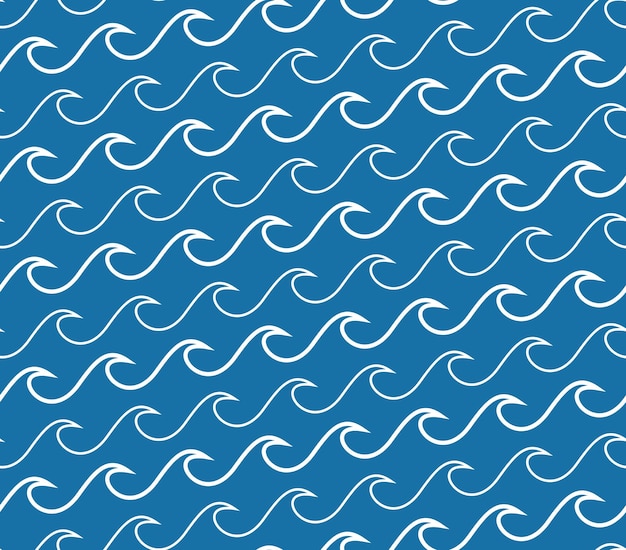 Wave Lines Seamless Pattern