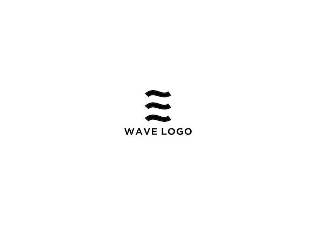 wave logo design vector illustration 