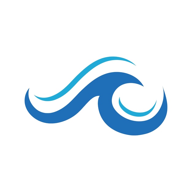 Wave logo Graphic symbols of ocean or flowing sea water stylized for business identity vector Illustration water wave logo for business emblem company