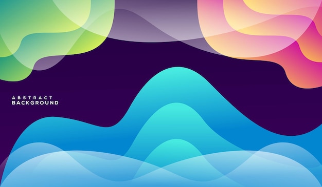 Wave modern colorful background gradient