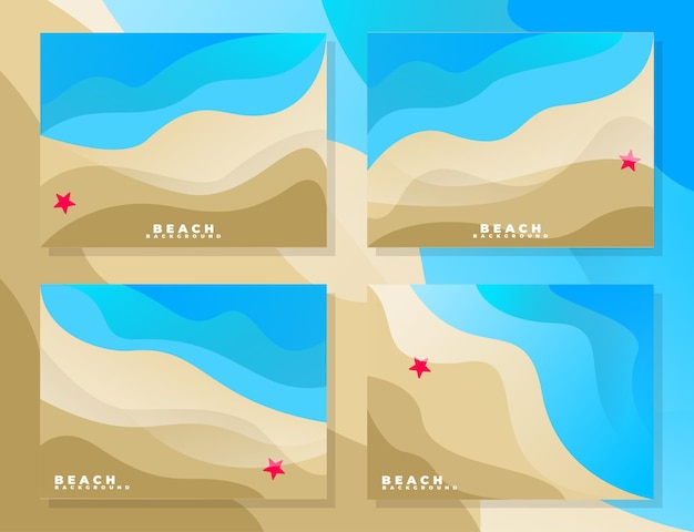 Wave of ocean on the sandy beach Nature background Modern screen design for mobile app and web