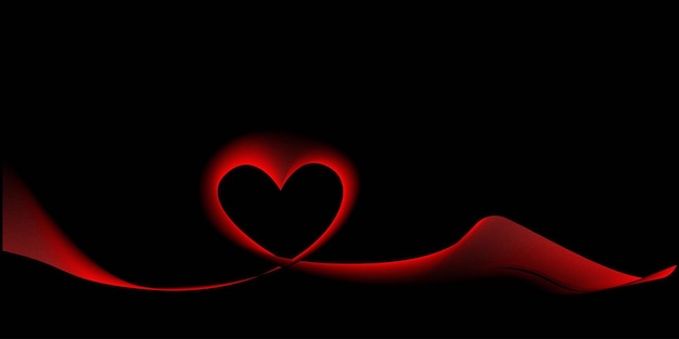 Vector wave red colors gradient black background copy space vector