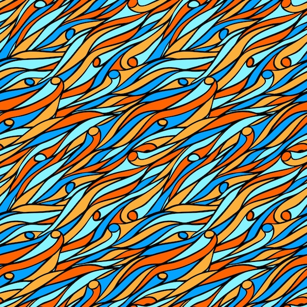 Wave seamless pattern