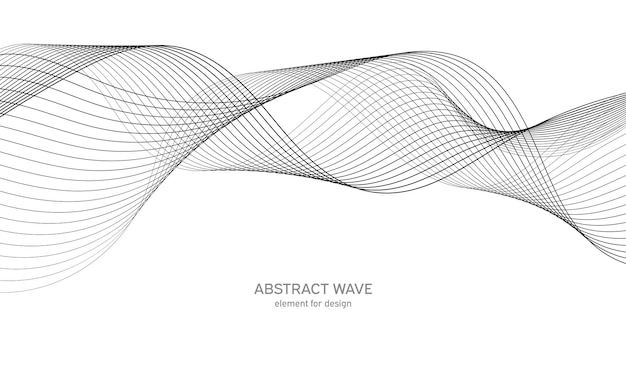 Wave sound element for design.