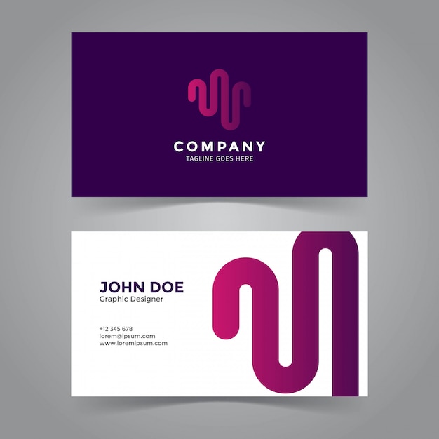 Wave Symbol Business Card Template