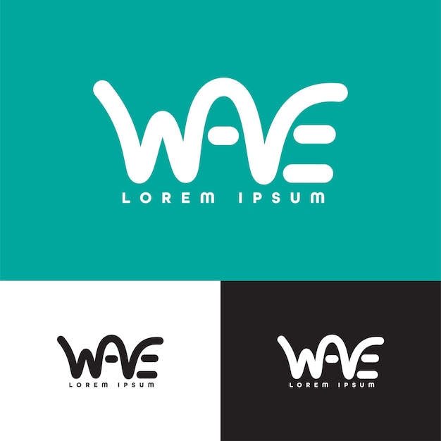 Wave wordmark logo design