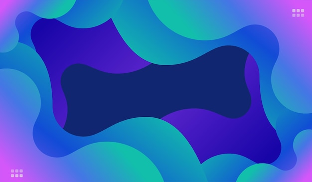 waves blue gradient background design