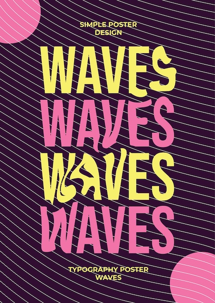 Waves Poster Design Graphic