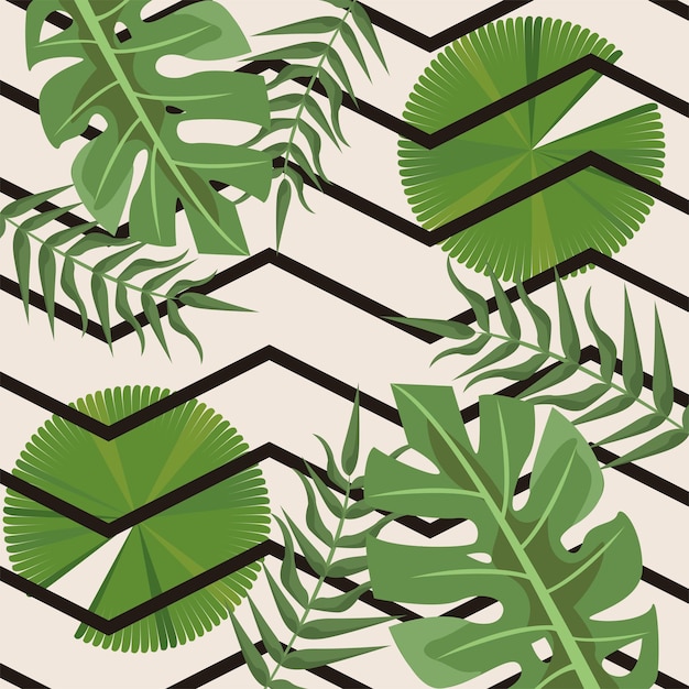 Waves and tropical leafs