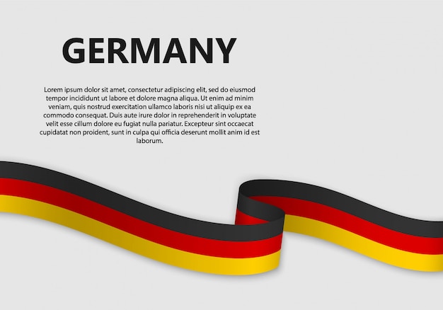 Waving Flag of Germany banner