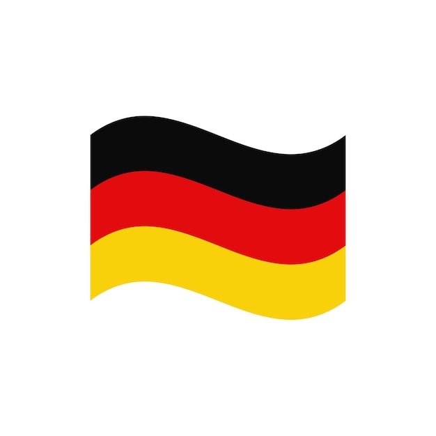 Waving flag of Germany vector