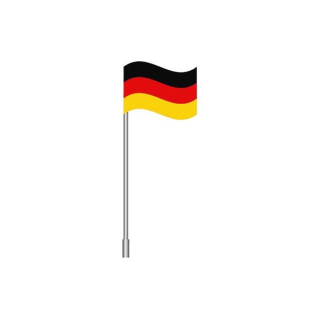 Waving flag of Germany vector