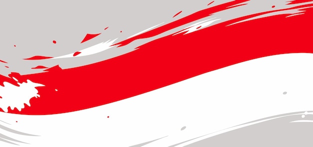 Waving Indonesian Flag Vector Background Patriotic Flag Celebration Background Image