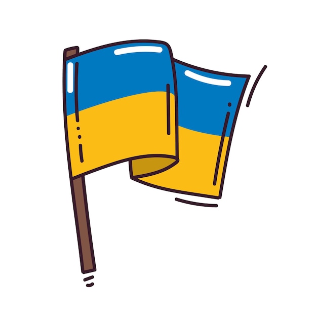 Waving Ukrainian flag Pray For Ukraine peace Save Ukraine from Russia Love Ukraine