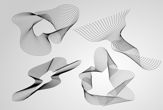 Vector wavy effect vector