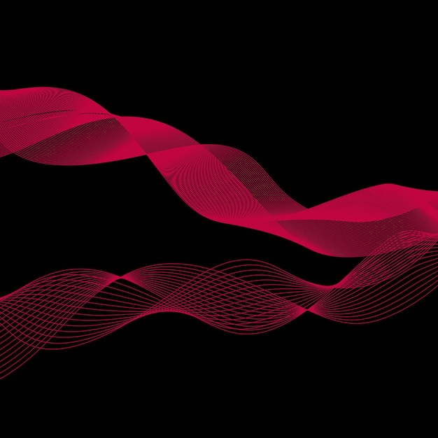 Wavy Line Abstract Background