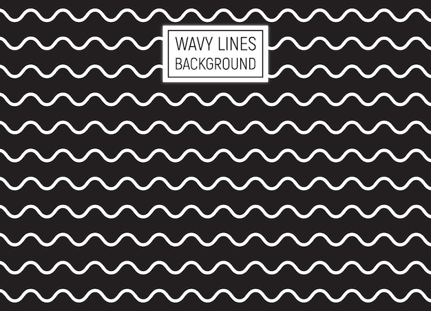 Vector wavy line background vector