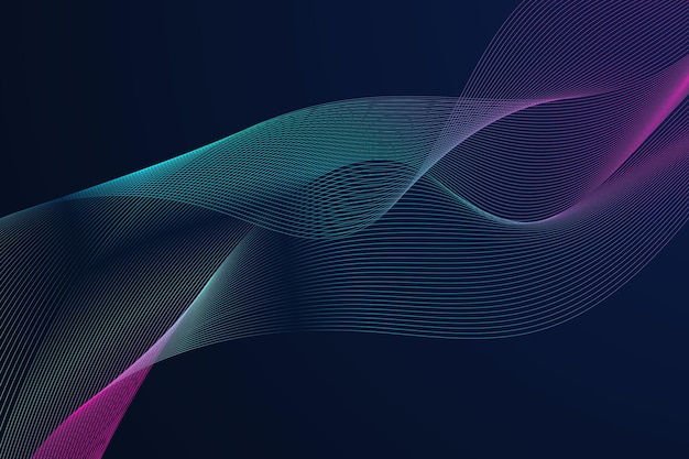 wavy line gradient abstract background