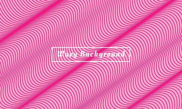 Wavy pink background template set copy space for poster, banner, flyer, or landing page