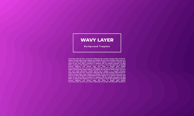 Wavy purple layer background template copy space for poster, business card, banner, or landing page