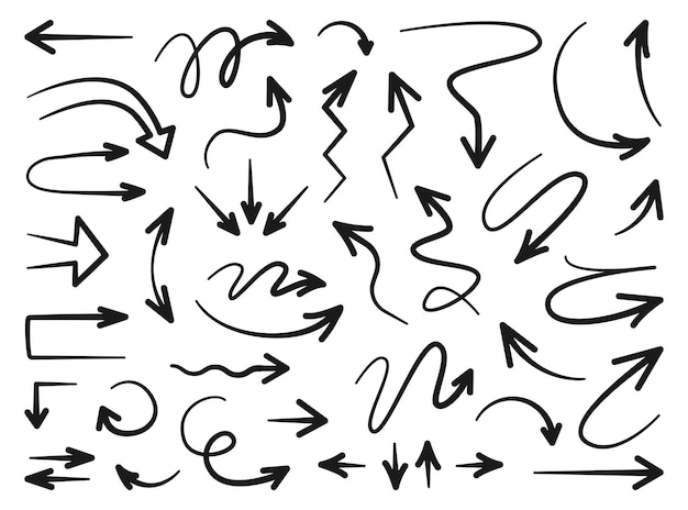 Way orientation signs isolated pointers and arrows