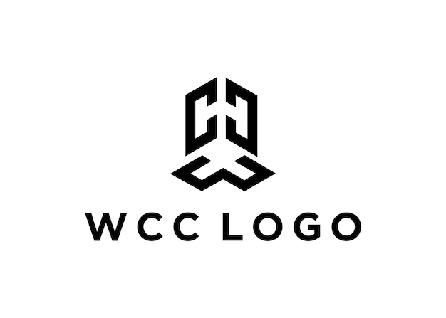 wcc logo design vector illustration